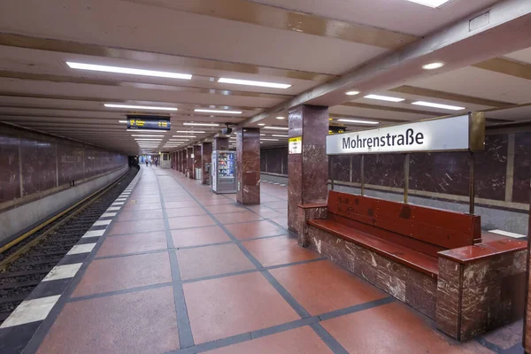 Berlín Alemania Agosto 2020 Mohrenstrae Berlin Bahn Metro Tunnel Station — Foto de Stock
