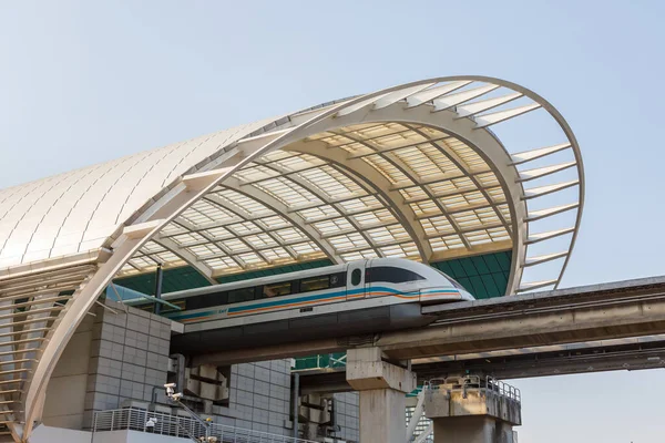 Shanghái China Septiembre 2019 Shanghái Transrapid Maglev Magnetic Levitation Train —  Fotos de Stock