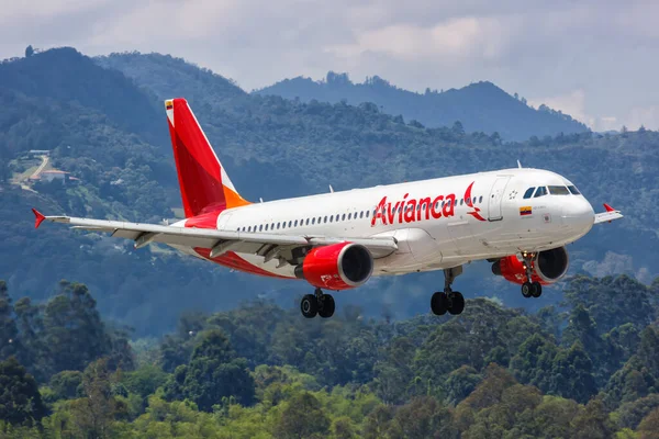 Medellin Colombia January 2019 Αεροπλάνο Avianca Airbus A320 Στο Αεροδρόμιο — Φωτογραφία Αρχείου