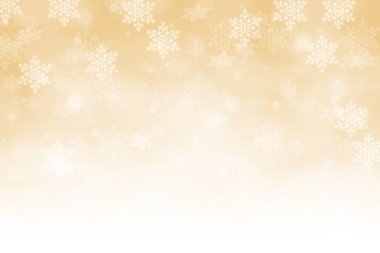 Kışın kart duvar kağıdında kopyalanmış kopya alanı ile Noel arkaplan altın desenli dekorasyon