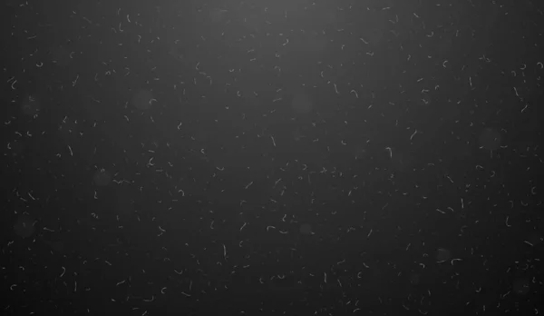 Σωματίδια σκόνης μακροεντολών που πετούν πάνω από μαύρο φόντο. — Διανυσματικό Αρχείο