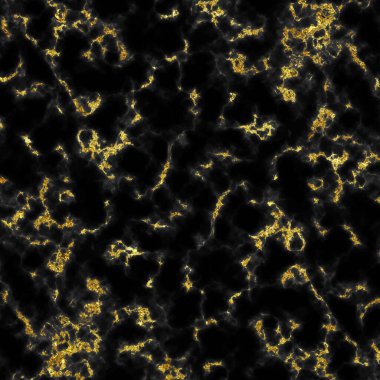 Altın folyo elementli siyah mermer doku. Soyut zarif vektör arkaplanı.