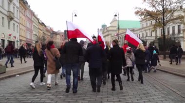 Polonya, Varşova-11 Kasım 2018: Polonya bağımsızlık günü
