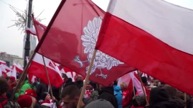 Polonya, Varşova-11 Kasım 2018: Polonya bağımsızlık günü