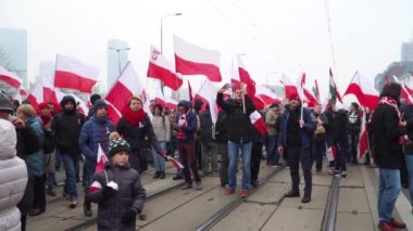 Polonya, Varşova-11 Kasım 2018: Polonya bağımsızlık günü