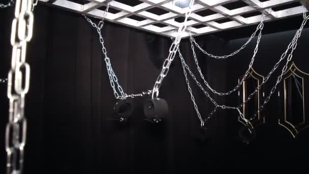 Δωμάτιο για σεξουαλικά παιχνίδια BDSM — Αρχείο Βίντεο
