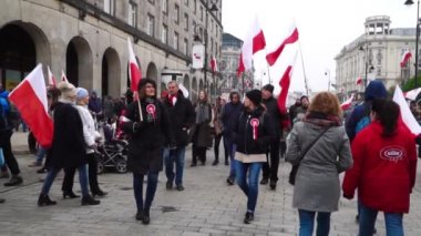 Polonya, Varşova-11 Kasım 2018: Polonya bağımsızlık günü