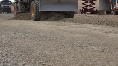Yol inşaat grader sanayi makinesi yeni yollar inşaatı