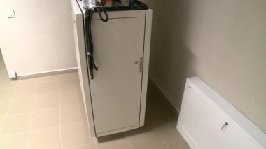 ofis binasında bir Hvac sisteminin airduct. Pasif ev havalandırma sistemi