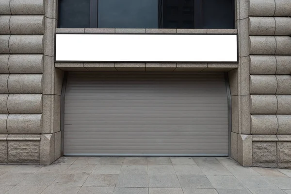 Cartelera Grande Blanco Una Pared Calle Pancartas Con Espacio Para — Foto de Stock