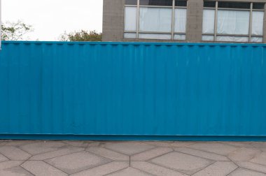 Sokak duvarı arka planı, endüstriyel arka plan, depo tuğla duvarlı boş Grunge şehir sokağı