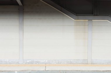 Sokak duvarı arka planı, endüstriyel arka plan, depo tuğla duvarlı boş Grunge şehir sokağı