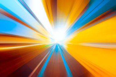 Hız hareket kentsel Otoban yolu tüneli