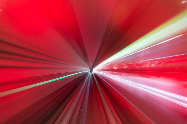 Hız hareket kentsel Otoban yolu tüneli