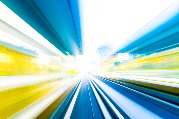Snelheid Beweging Stedelijke Snelweg Wegtunnel — Stockfoto