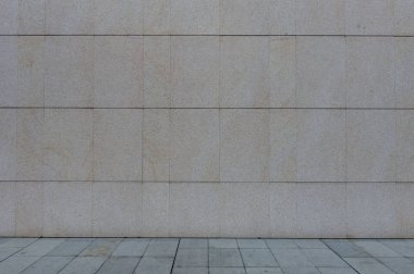 Sokak duvarı arka planı, endüstriyel arka plan, depo tuğla duvarlı boş Grunge şehir sokağı