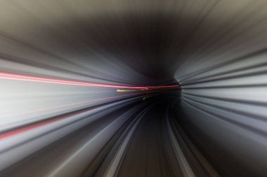 Hız hareket kentsel Otoban yolu tüneli