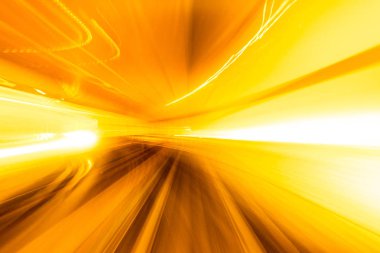 Hız hareket kentsel Otoban yolu tüneli