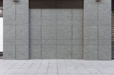 Sokak duvarı arka planı, endüstriyel arka plan, depo tuğla duvarlı boş Grunge şehir sokağı