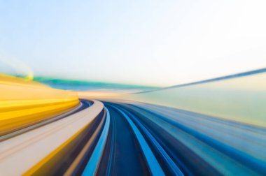 Hız hareket kentsel Otoban yolu tüneli