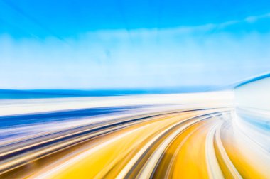 Hız hareket kentsel Otoban yolu tüneli