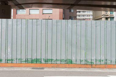 Sokak duvarı arka planı, endüstriyel arka plan, depo tuğla duvarlı boş Grunge şehir sokağı