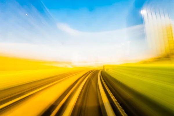 Speed Motion Urban Highway Road Tunnel — Stock Photo, Image