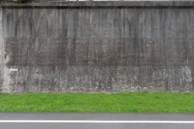 Sokak duvarı arka planı, endüstriyel arka plan, depo tuğla duvarlı boş Grunge şehir sokağı