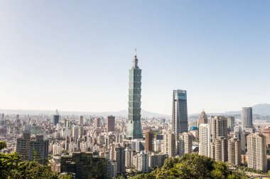 TAIPEI, TAIWAN - March 10: View of Taipei 101 modern architectur clipart