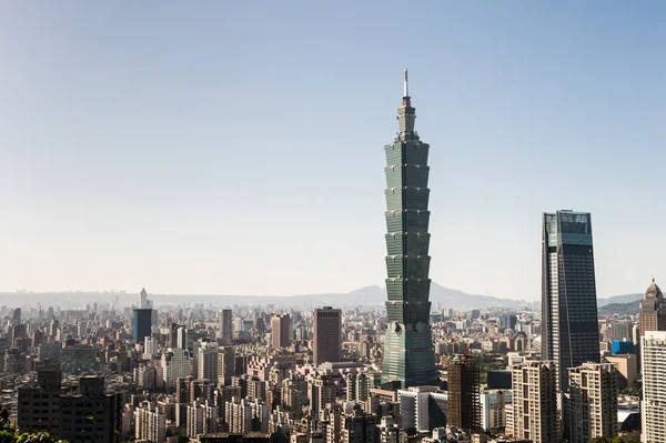 Тайпей Тайван Марта Вид Современную Архитектуру Тайбэя 101 Центре Тайбэя — стоковое фото