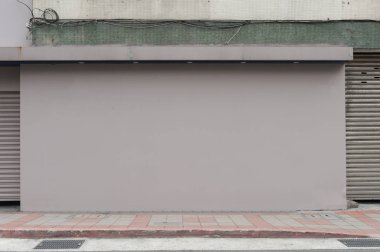 Sokak duvarı arka planı, endüstriyel arka plan, depo tuğla duvarlı boş Grunge şehir sokağı