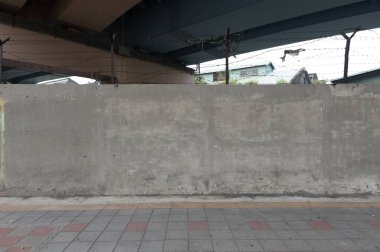 Sokak duvarı arka planı, endüstriyel arka plan, depo tuğla duvarlı boş Grunge şehir sokağı