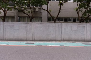 Sokak duvarı arka planı, endüstriyel arka plan, depo tuğla duvarlı boş Grunge şehir sokağı