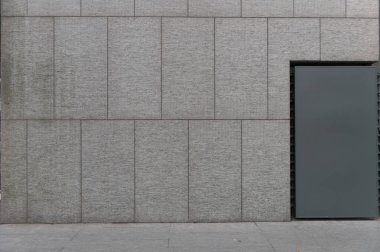 Sokak duvarı arka planı, endüstriyel arka plan, depo tuğla duvarlı boş Grunge şehir sokağı