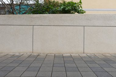 Sokak duvarı arka planı, endüstriyel arka plan, depo tuğla duvarlı boş Grunge şehir sokağı