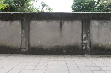 Sokak duvarı arka planı, endüstriyel arka plan, depo tuğla duvarlı boş Grunge şehir sokağı