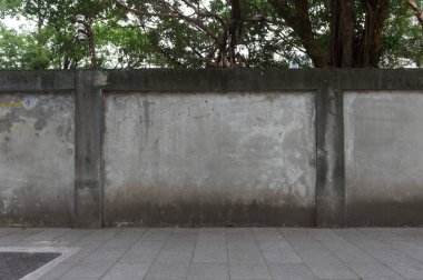 Sokak duvarı arka planı, endüstriyel arka plan, depo tuğla duvarlı boş Grunge şehir sokağı