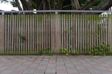 Sokak duvarı arka planı, endüstriyel arka plan, depo tuğla duvarlı boş Grunge şehir sokağı