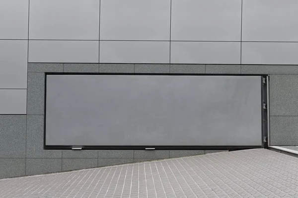 Große Leere Plakatwand Einer Straßenwand Banner Mit Platz Zum Hinzufügen — Stockfoto