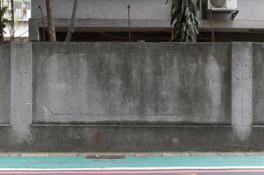 Sokak duvarı arka planı, endüstriyel arka plan, depo tuğla duvarlı boş Grunge şehir sokağı