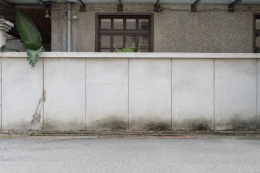 Sokak duvarı arka planı, endüstriyel arka plan, depo tuğla duvarlı boş Grunge şehir sokağı