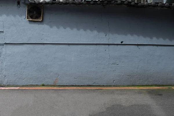 Sokak duvarı arka planı, endüstriyel arka plan, depo tuğla duvarlı boş Grunge şehir sokağı