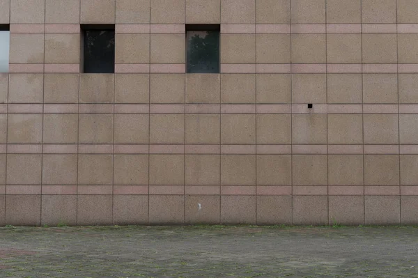 Sokak duvarı arka planı, endüstriyel arka plan, depo tuğla duvarlı boş Grunge şehir sokağı