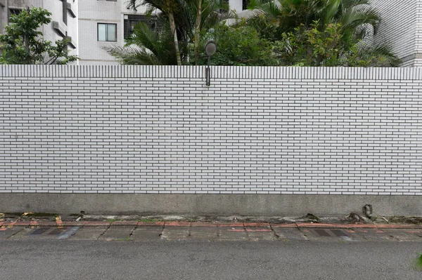 Sokak duvarı arka planı, endüstriyel arka plan, depo tuğla duvarlı boş Grunge şehir sokağı