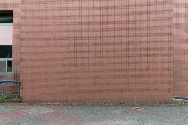 Sokak duvarı arka planı, endüstriyel arka plan, depo tuğla duvarlı boş Grunge şehir sokağı