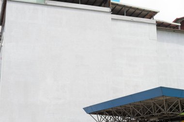 Sokak duvarı arka planı, endüstriyel arka plan, depo tuğla duvarlı boş Grunge şehir sokağı