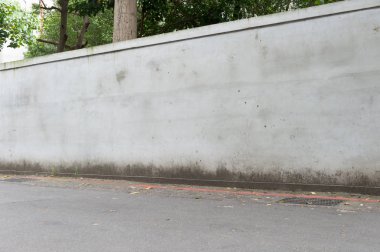 Sokak duvarı arka planı, endüstriyel arka plan, depo tuğla duvarlı boş Grunge şehir sokağı