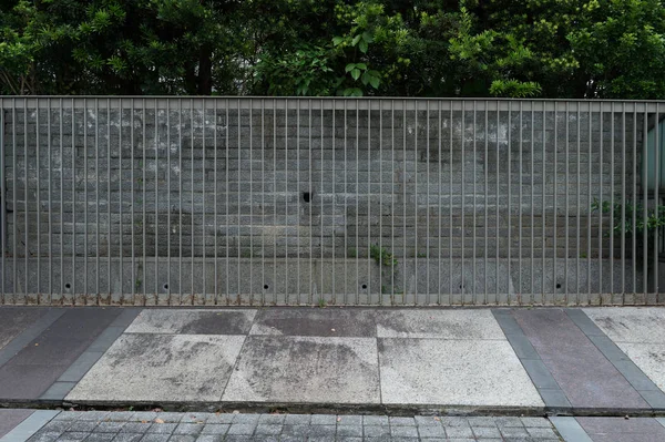 Sokak duvarı arka planı, endüstriyel arka plan, depo tuğla duvarlı boş Grunge şehir sokağı