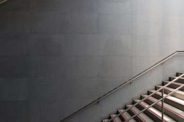 Sokak duvarı arka planı, endüstriyel arka plan, depo tuğla duvarlı boş Grunge şehir sokağı