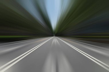 Hız hareket kentsel Otoban yolu tüneli